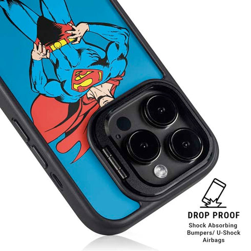 DC Comics Superman Classic Art Pose iPhone 15 Pro Max Kickstand Case