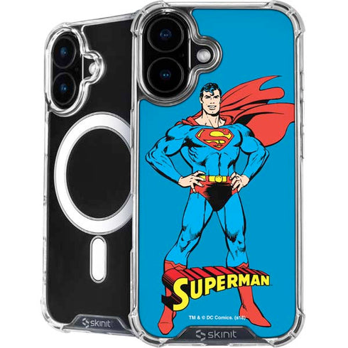 DC Comics Superman Classic Art Pose iPhone 16 MagSafe Case