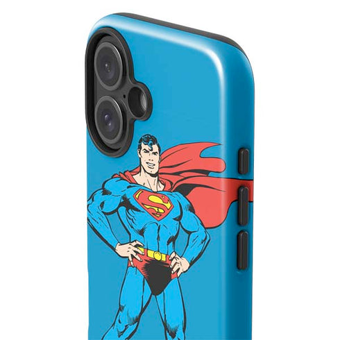 DC Comics Superman Classic Art Pose iPhone 16 Plus Impact Case