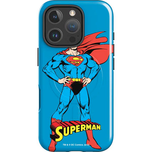 DC Comics Superman Classic Art Pose iPhone 16 Pro Max Magsafe Impact Case