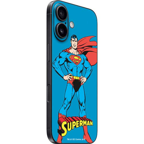 DC Comics Superman Classic Art Pose iPhone 16 Skin