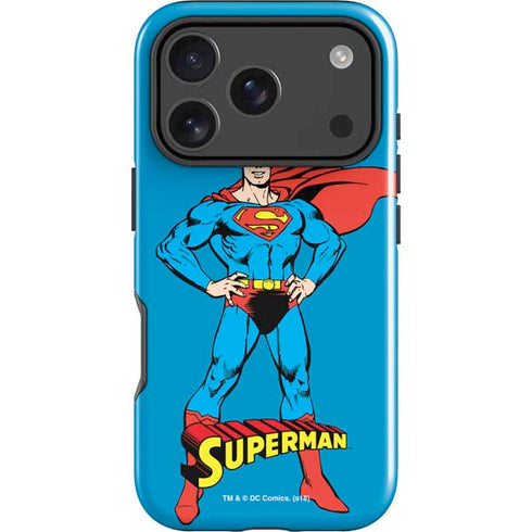 DC Comics Superman Classic Art Pose iPhone 18 Pro Max Impact Case