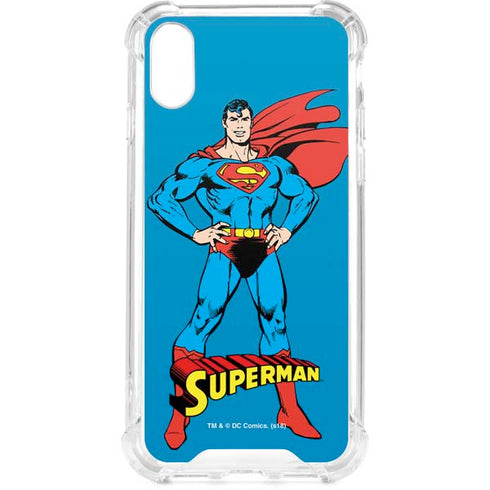DC Comics Superman Classic Art Pose iPhone XS Clear Case