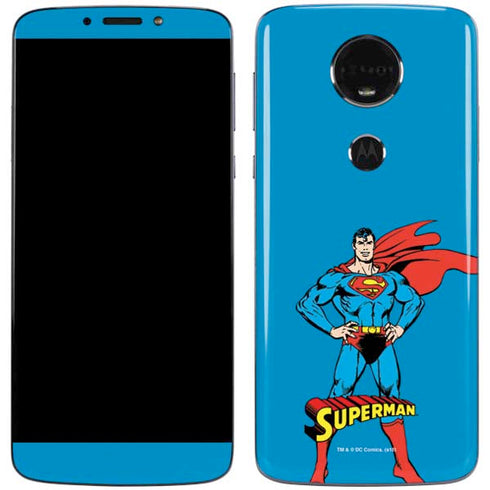 DC Comics Superman Classic Art Pose Moto E5 Plus Skin