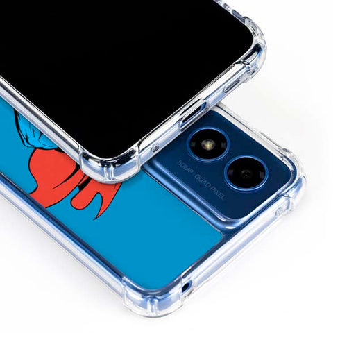 DC Comics Superman Classic Art Pose Moto G Play 4G (2024) Clear Case