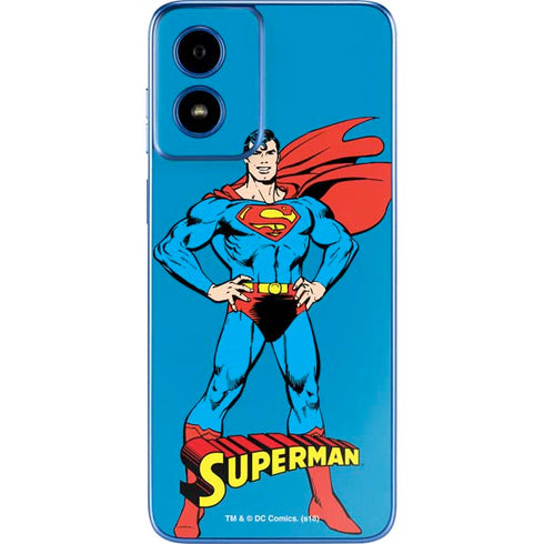 DC Comics Superman Classic Art Pose Moto G Play 4G (2024) Skin