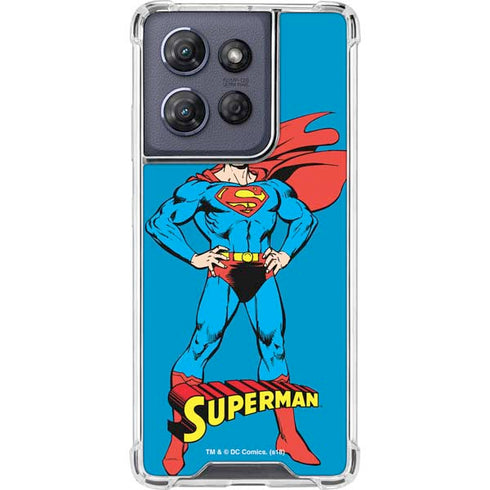 DC Comics Superman Classic Art Pose Moto G Play 5G (2025) Clear Case