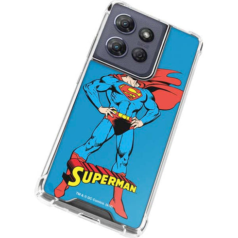 DC Comics Superman Classic Art Pose Moto G Play 5G (2025) Clear Case