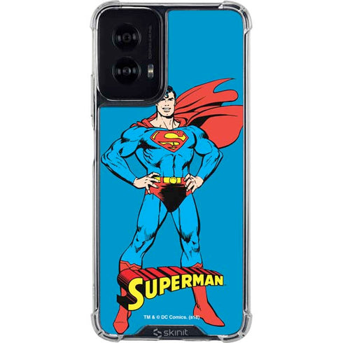 DC Comics Superman Classic Art Pose Moto G Power 5G (2024) Clear Case