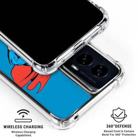DC Comics Superman Classic Art Pose Moto G Power 5G (2024) Clear Case