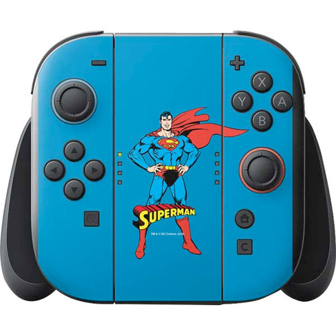 DC Comics Superman Classic Art Pose Nintendo Switch 2 (2025) with Joy-Con Skin