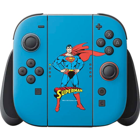 DC Comics Superman Classic Art Pose Nintendo Switch 2 (2025) Joy-Con Controller Skin