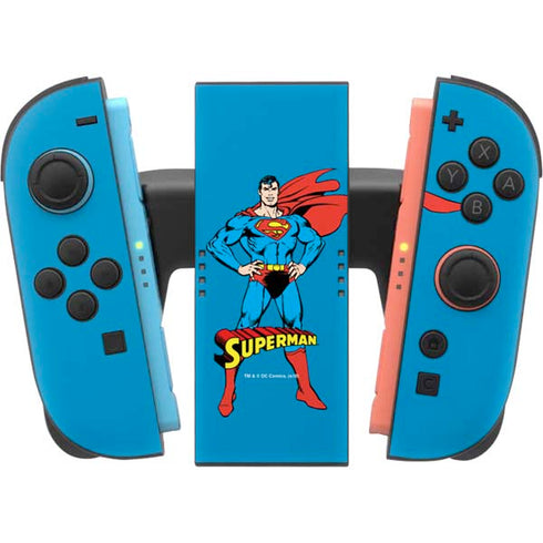 DC Comics Superman Classic Art Pose Nintendo Switch 2 (2025) Joy-Con Controller Skin
