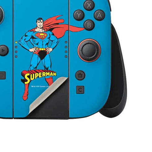 DC Comics Superman Classic Art Pose Nintendo Switch 2 (2025) Joy-Con Controller Skin