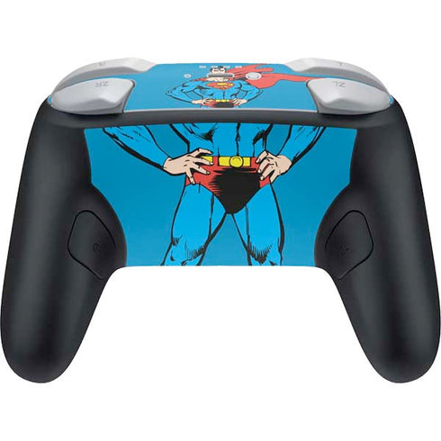 DC Comics Superman Classic Art Pose Nintendo Switch 2 (2025) Pro Controller Skin