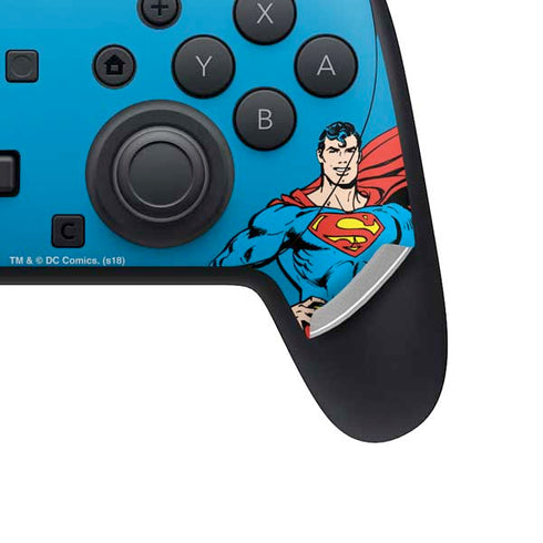 DC Comics Superman Classic Art Pose Nintendo Switch 2 (2025) Pro Controller Skin