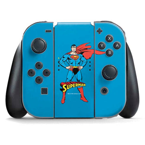 DC Comics Superman Classic Art Pose Nintendo Switch (2017-2021) Joy-Con Controller Skin