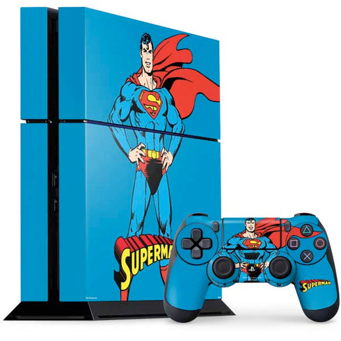 DC Comics Superman Classic Art Pose PlayStation PS4 Skins