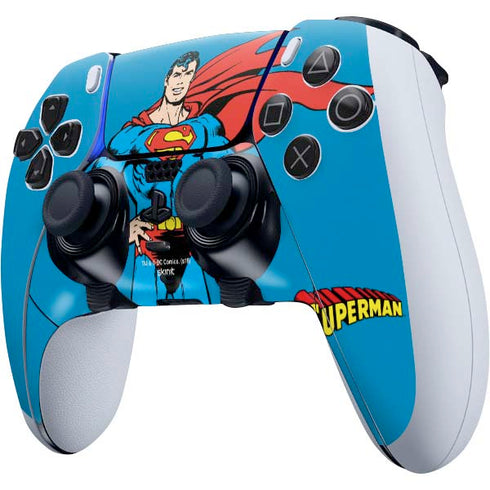 DC Comics Superman Classic Art Pose PS5 DualSense Edge Pro Controller Skin