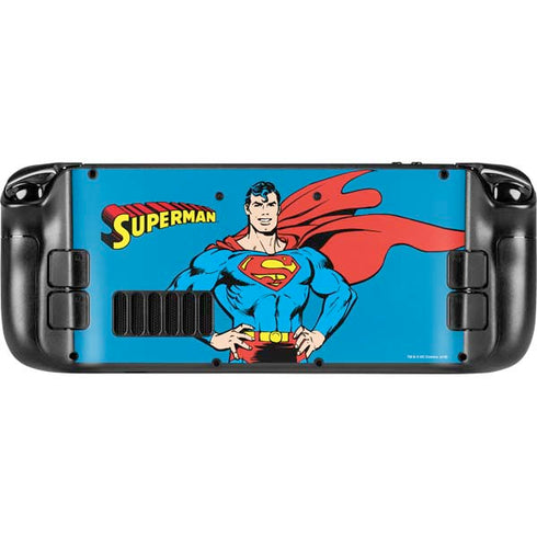 DC Comics Superman Classic Art Pose Steam Deck Handheld Gaming Computer OLED Skin