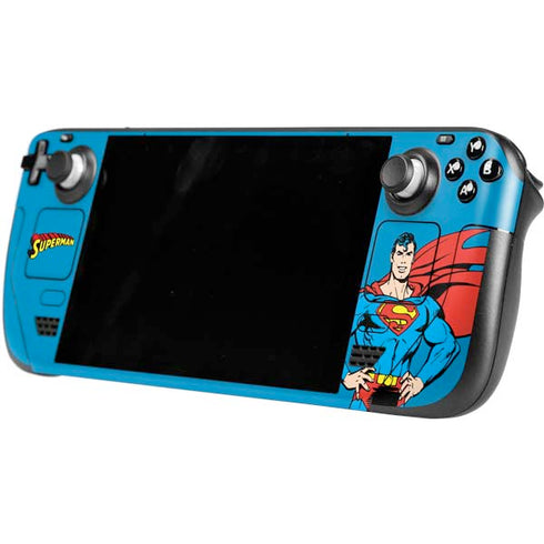 DC Comics Superman Classic Art Pose Steam Deck Handheld Gaming Computer Skin