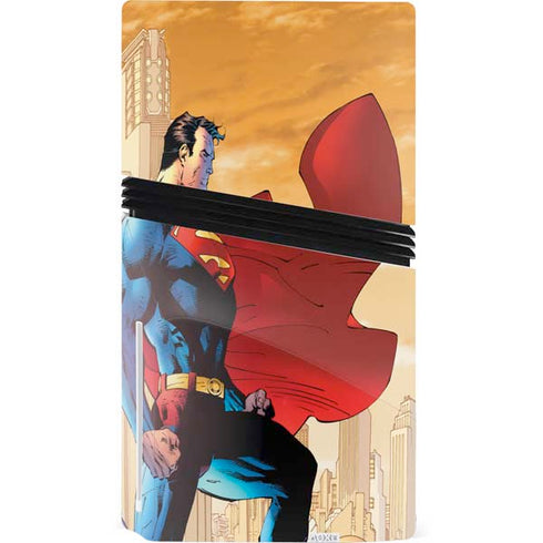 DC Comics Superman For Tomorrow Cover Art by Jim Lee PS5 Pro Disk Console Skin