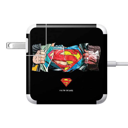 DC Comics Superman Shield 85W Power Adapter (15 and 17 inch MacBook Pro Charger) Skin