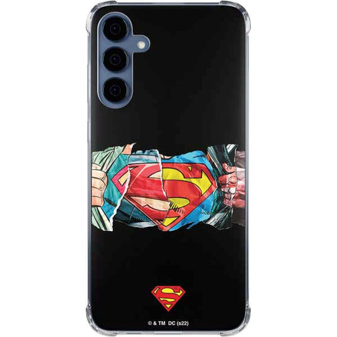 DC Comics Superman Shield Galaxy A35 5G Clear Case