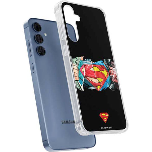 DC Comics Superman Shield Galaxy A35 5G Clear Case