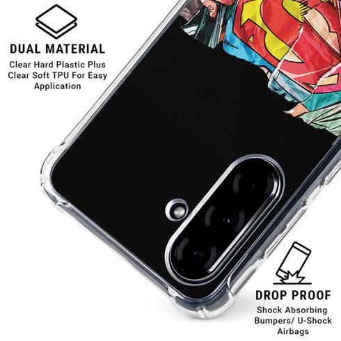 DC Comics Superman Shield Galaxy A36 5G Clear Case