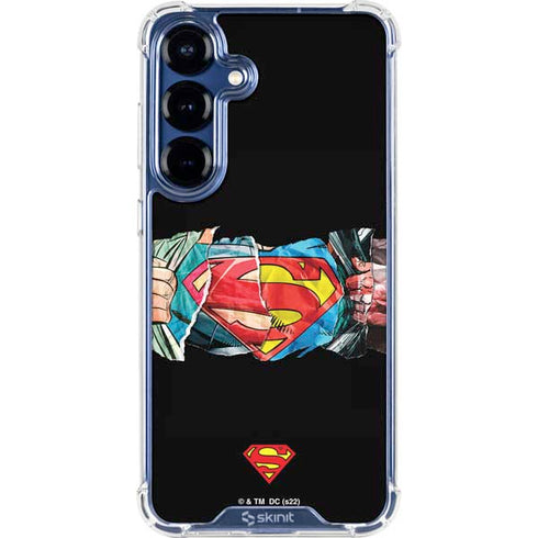 DC Comics Superman Shield Galaxy S25 Clear Case