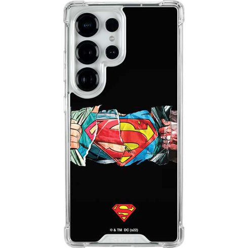 DC Comics Superman Shield Galaxy S25 Ultra Clear Case