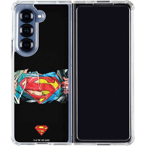 DC Comics Superman Shield Galaxy Z Fold6 Clear Case