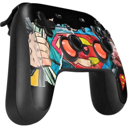 DC Comics Superman Shield Google Stadia Controller Skin