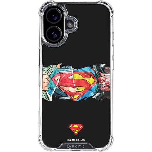 DC Comics Superman Shield iPhone 16 Plus Clear Case