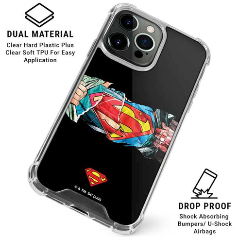 DC Comics Superman Shield iPhone 16 Pro Clear Case