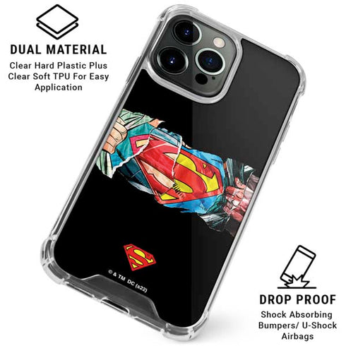 DC Comics Superman Shield iPhone 16 Pro Max Clear Case