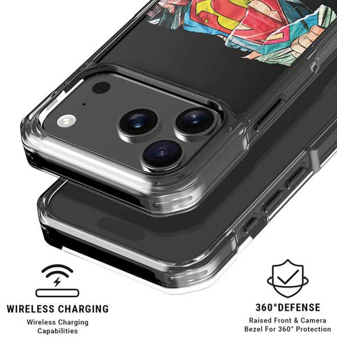 DC Comics Superman Shield iPhone 17 Pro Clear Case