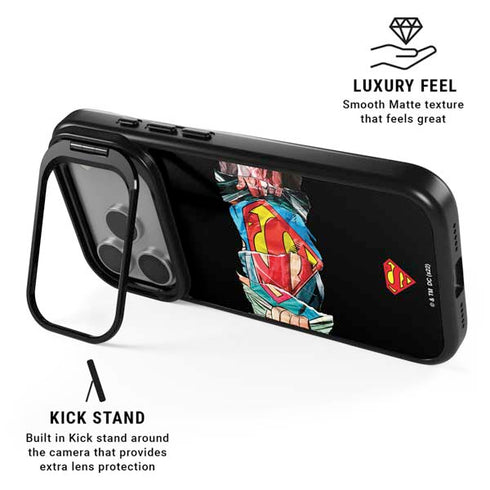 DC Comics Superman Shield iPhone 17 Pro Kickstand Case
