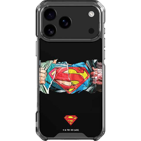 DC Comics Superman Shield iPhone 17 Pro Max Clear Case