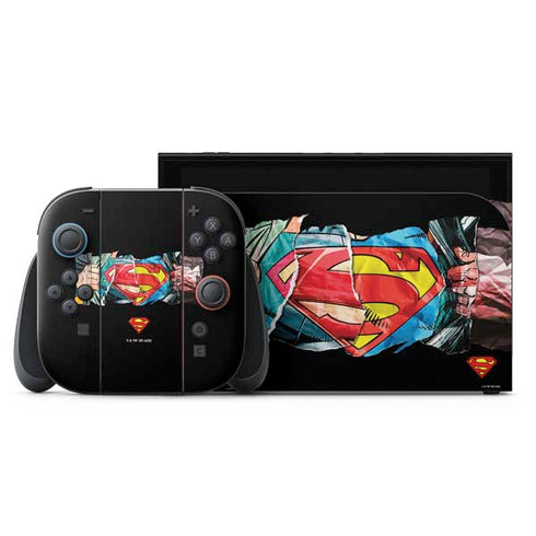 DC Comics Superman Shield Nintendo Switch 2 (2025) with Joy-Con Skin