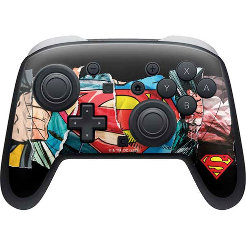 DC Comics Superman Shield Nintendo Switch 2 (2025) Pro Controller Skin