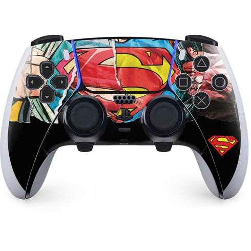 DC Comics Superman Shield PS5 DualSense Edge Pro Controller Skin