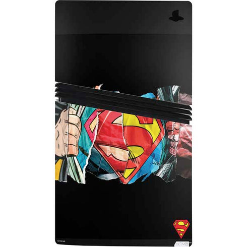 DC Comics Superman Shield PS5 Pro Console Skin
