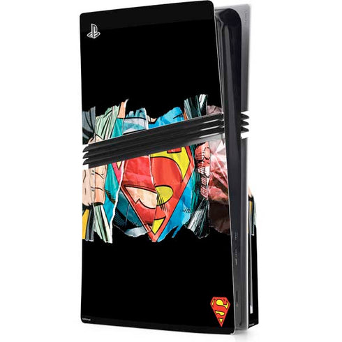 DC Comics Superman Shield PS5 Pro Disk Console Skin