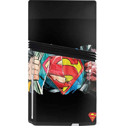 DC Comics Superman Shield PS5 Pro Disk Console Skin