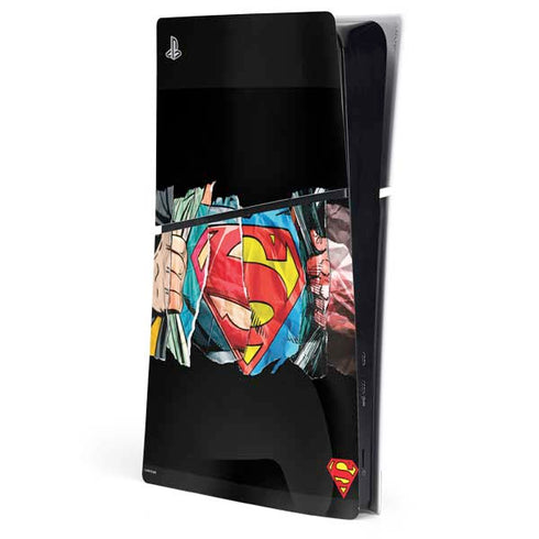 DC Comics Superman Shield PS5 Slim Digital Edition Console Skin