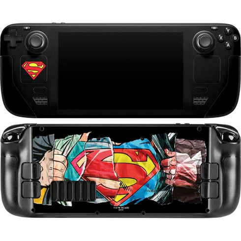 DC Comics Superman Shield Steam Deck Handheld Gaming Computer OLED Skin