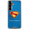 Superman 2025 Classic Superman Shield Emblem Galaxy S26 Clear Case