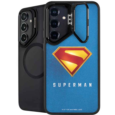 Superman 2025 Classic Superman Shield Emblem Galaxy S26 Kickstand Case